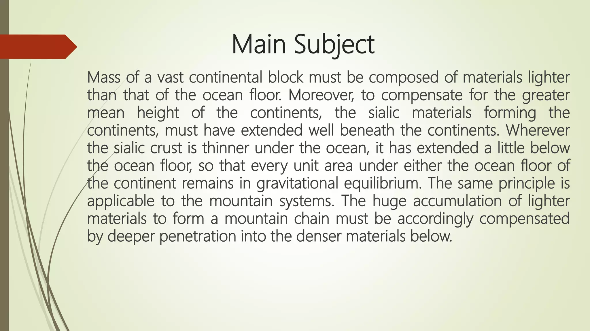 Isostasy | PPT