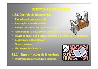 ISO TS16949 2002 Apresentação dos Requisitos