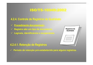 ISO TS16949 2002 Apresentação dos Requisitos