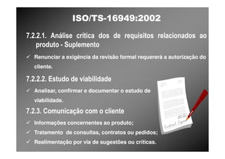 ISO TS16949 2002 Apresentação dos Requisitos