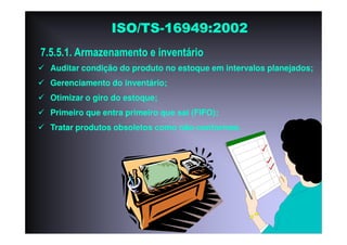 ISO TS16949 2002 Apresentação dos Requisitos