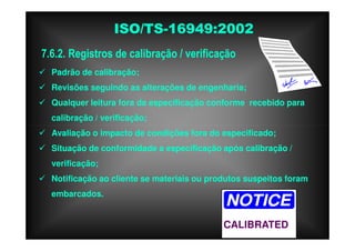 ISO TS16949 2002 Apresentação dos Requisitos