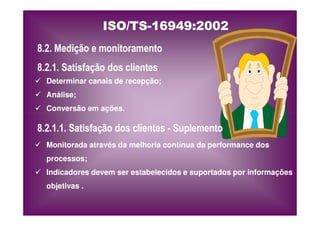 ISO TS16949 2002 Apresentação dos Requisitos
