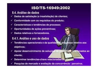 ISO TS16949 2002 Apresentação dos Requisitos