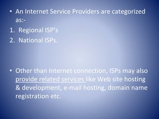 Internet Service Provider-ISP | PPT