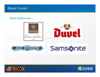 About Frucon

 Some References …
 