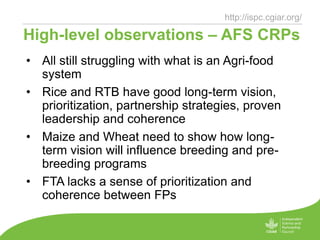 Advising on System-Level research investment