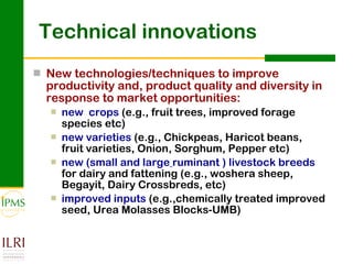 Innovation systems perspective for sustainable commercialization of smallholder agriculture
