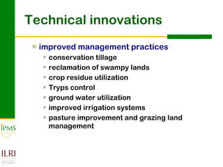 Innovation systems perspective for sustainable commercialization of smallholder agriculture
