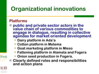 Innovation systems perspective for sustainable commercialization of smallholder agriculture