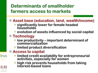 Innovation systems perspective for sustainable commercialization of smallholder agriculture