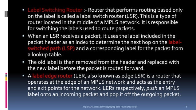 ISP core routing project | PPTX
