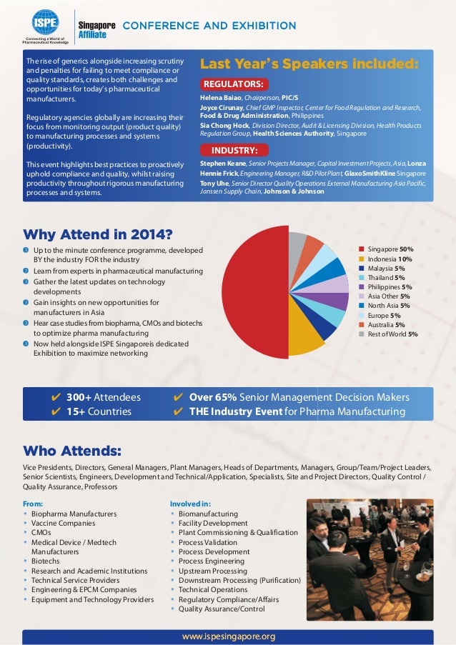 ISPE Singapore Conference and Exhibition 2014