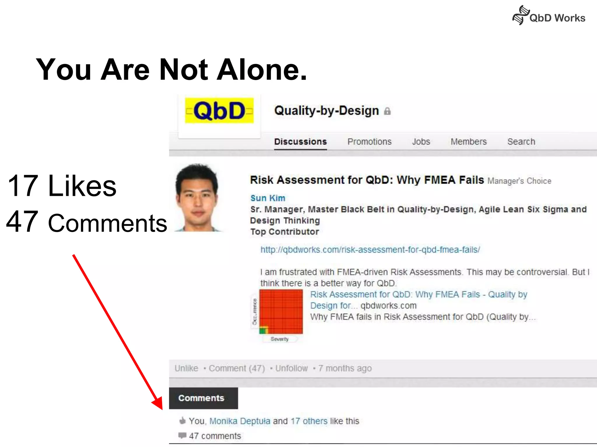 You Are Not Alone. 
17 Likes 
47 Comments 
 