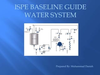 ISPE BASELINE GUIDE
WATER SYSTEM
Prepared By: Muhammad Danish
 