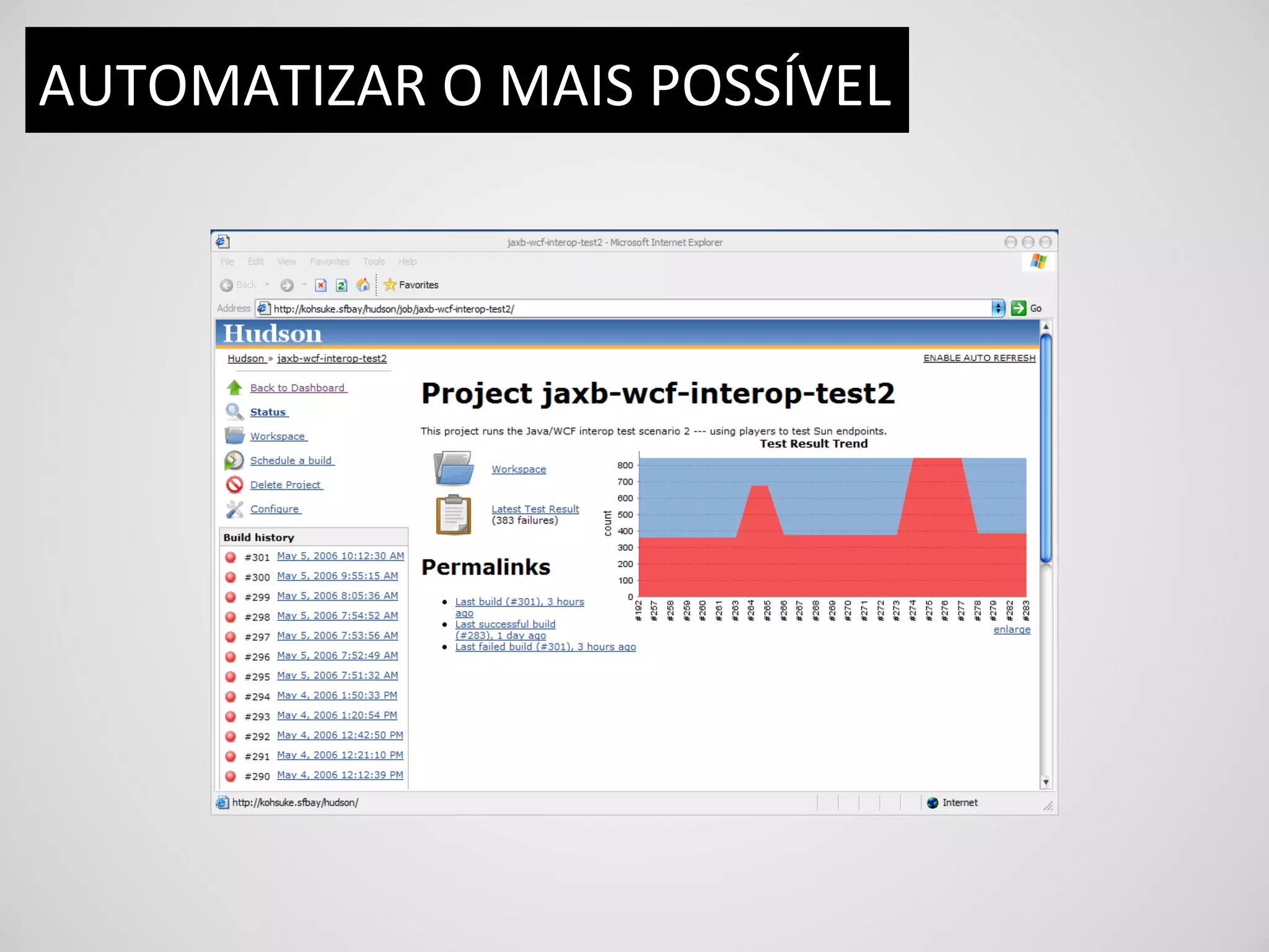 AUTOMATIZAR	
  O	
  MAIS	
  POSSÍVEL	
  
 
