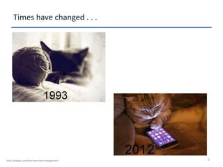 Times have changed . . .
2http://imbapic.com/how-times-have-changed.html
 