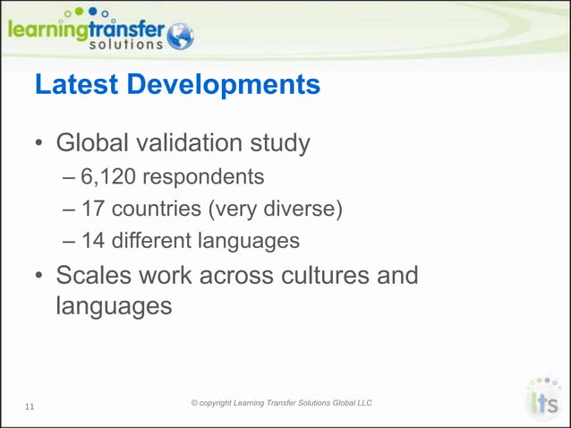 Learning Transfer System Inventory research | PPTX | Education industry ...