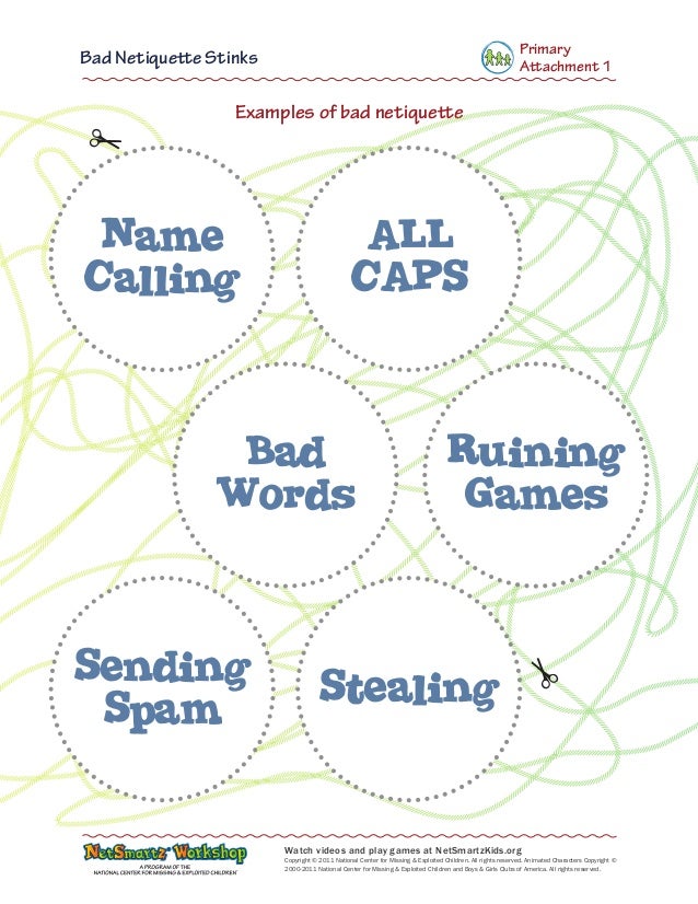 examples of bad netiquette