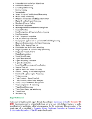 Conference Paper Image Processing CFP - 11th International Conference on Image and Signal Processing ...