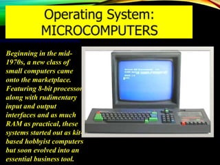 history and development of operating systems | PPT