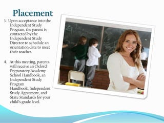 Level One:On Campus Workshops & Home Based InstructionThe parent attends one group and one individual meeting a month with assigned teacher.