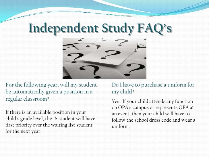 Independent Study