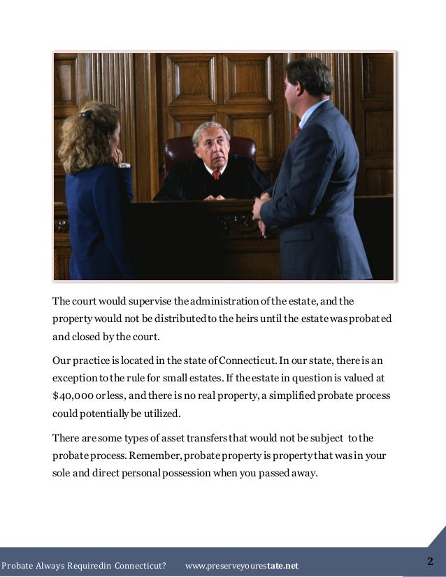 Is Probate Always Required in Connecticut