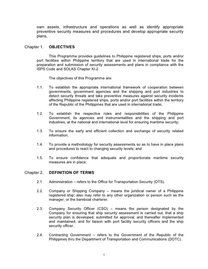 Isps Code Guidelines Isps Code Guidelines