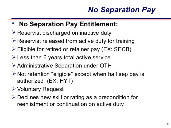Isp Involuntary Separation Pay training presentation