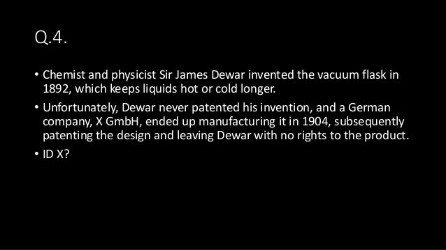 What did Sir James Dewar invent?