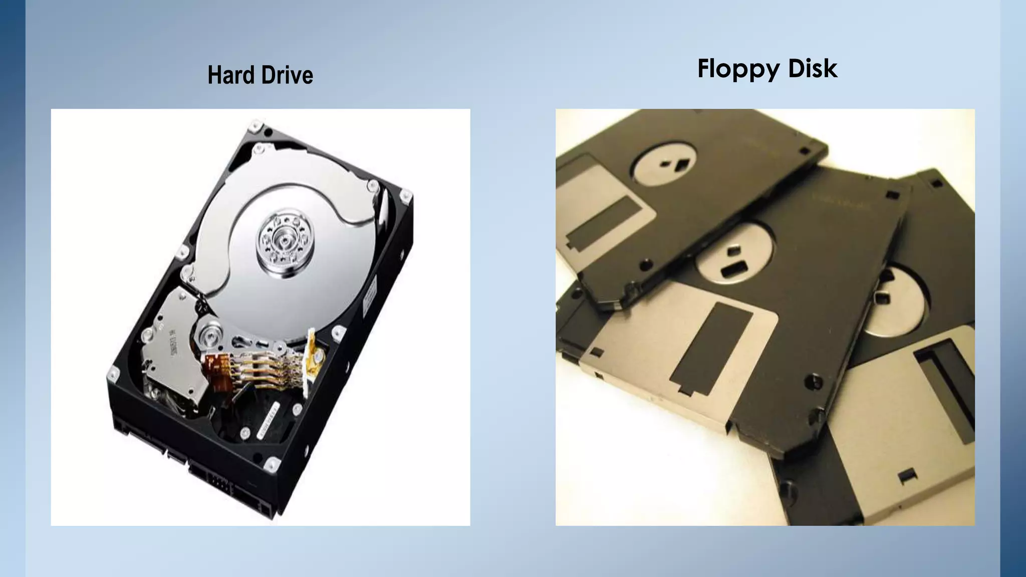 Hard Drive

Floppy Disk

 