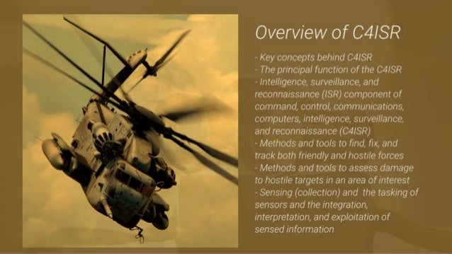ISR, C4ISR Training (Intelligence, Surveillance, and Reconnaissance)