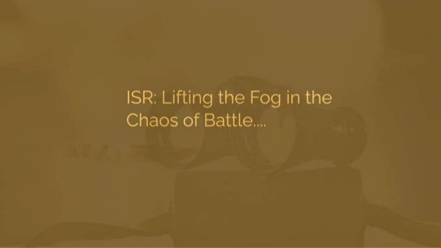 ISR, C4ISR Training (Intelligence, Surveillance, and Reconnaissance)