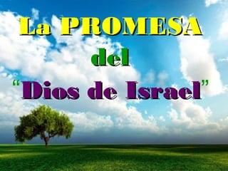 La PROMESALa PROMESA
deldel
“Dios de IsraelDios de Israel”
 