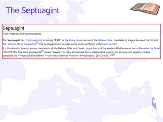The Septuagint 