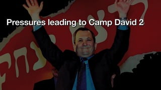 Pressures leading to Camp David 2
 