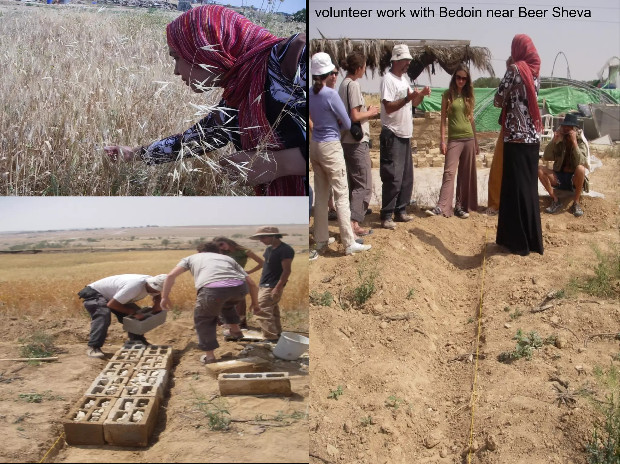 volunteer work with Bedoin near Beer Sheva 