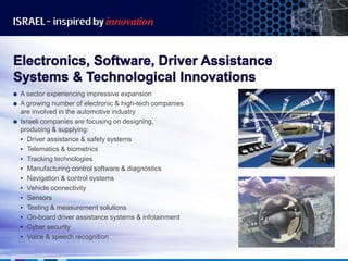Israel Automakers Israel automotive industry | PPTX