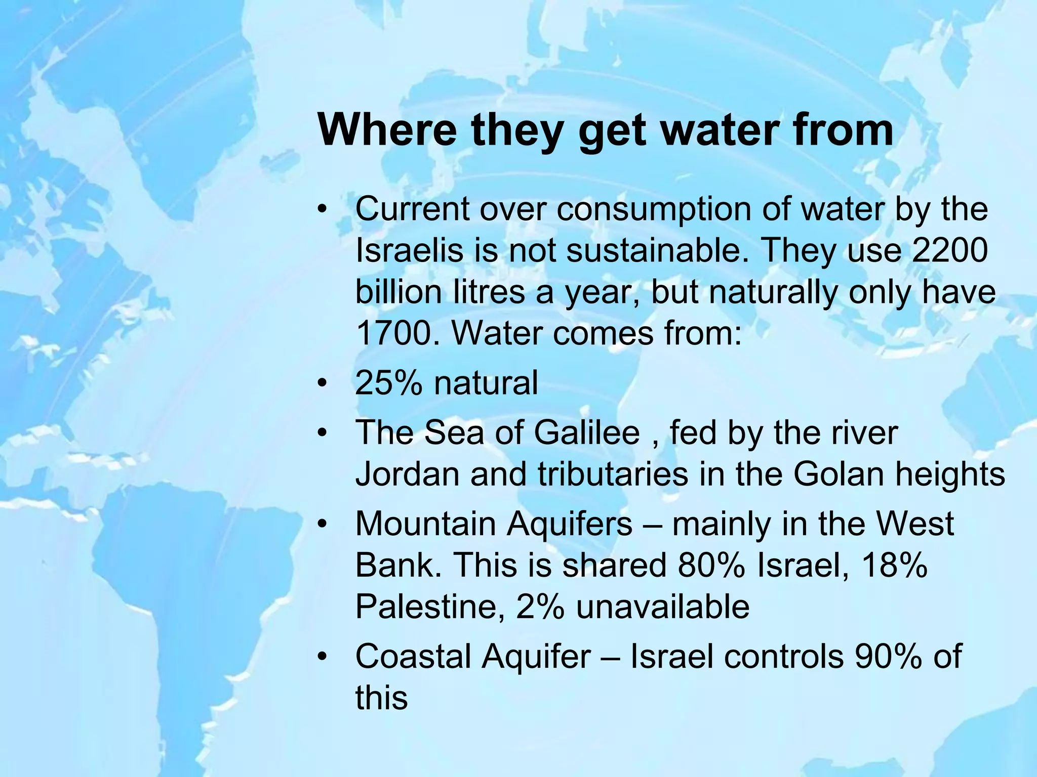 Israel case study of water conflicts in middle east | PPTX