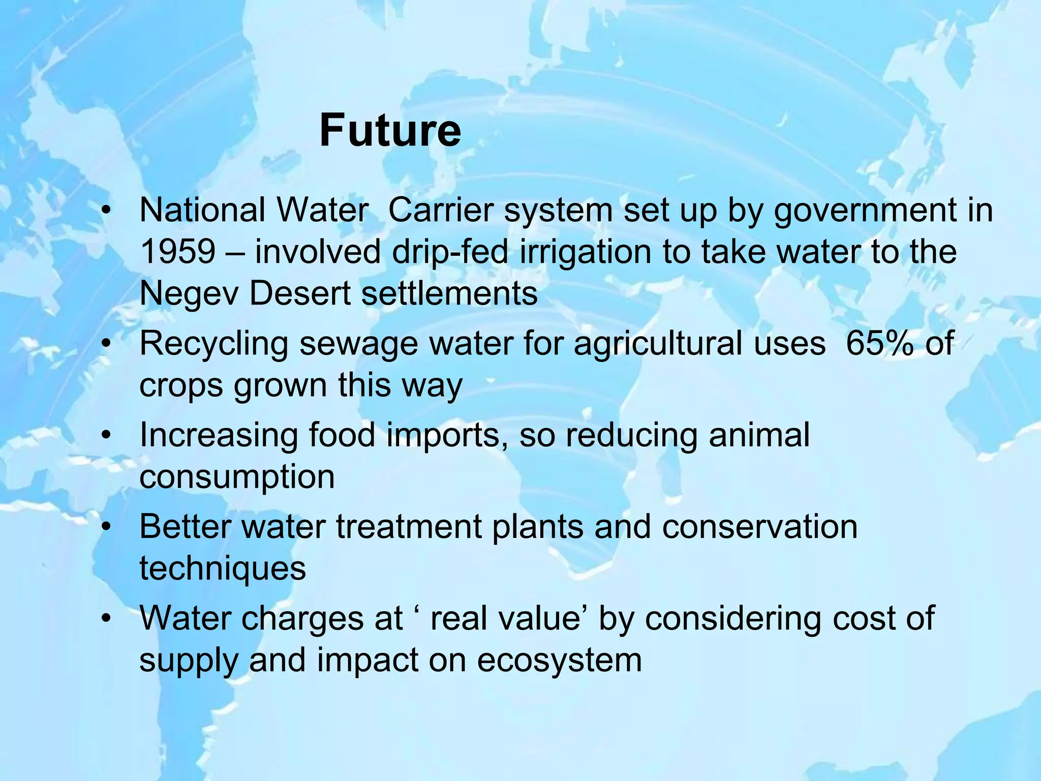 Israel case study of water conflicts in middle east | PPTX