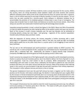 Israel Country Risk Analysis | PDF