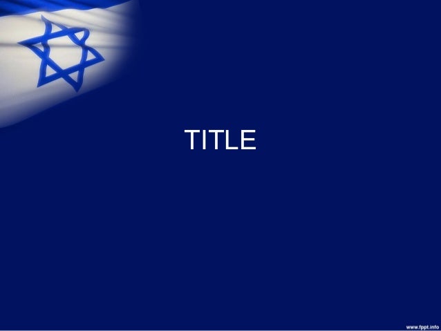 israel flag ppt template for powerpoint presentation