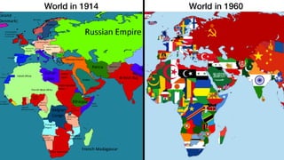 World in 1914 World in 1960
 