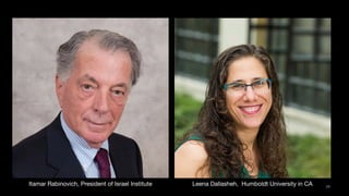 77
Leena Dallasheh, Humboldt University in CA
Itamar Rabinovich, President of Israel Institute
 