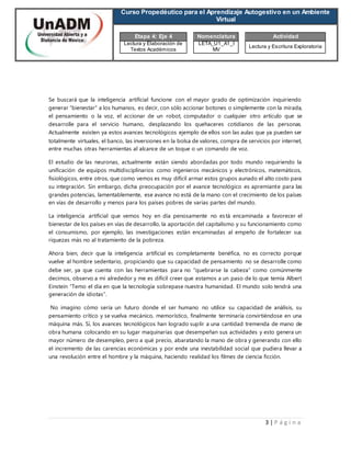 Curso Propedéutico para el Aprendizaje Autogestivo en un Ambiente
Virtual
Etapa 4: Eje 4 Nomenclatura Actividad
Lectura y ...