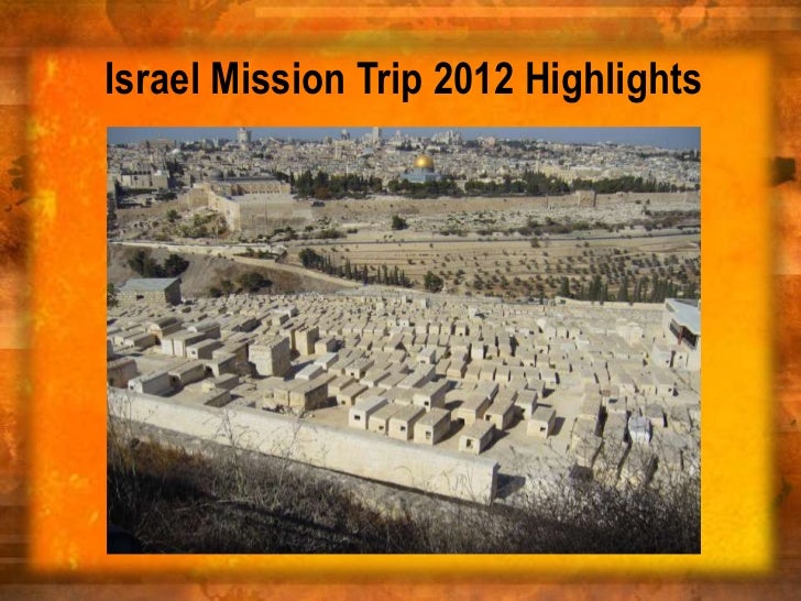 missions trip to israel