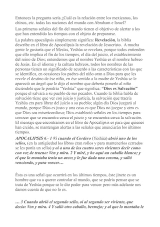 Entonces la pregunta sería ¿Cuál es la relación entre los mexicanos, los
chinos, etc. todas las naciones del mundo con Abr...
