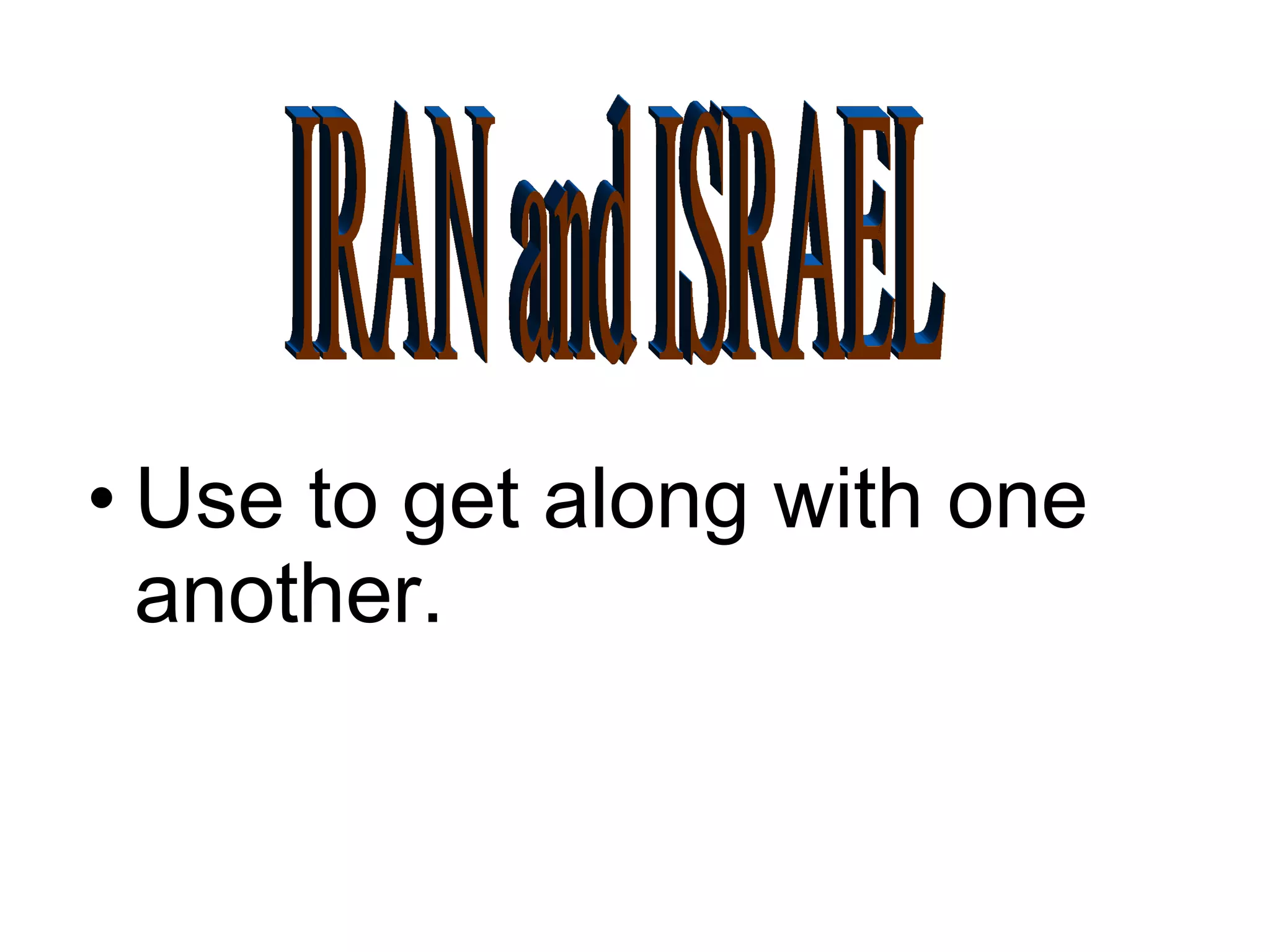 Israel vs iran PPT