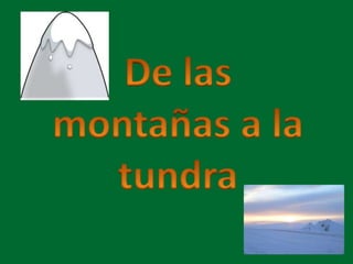 De las montañas a la tundra 